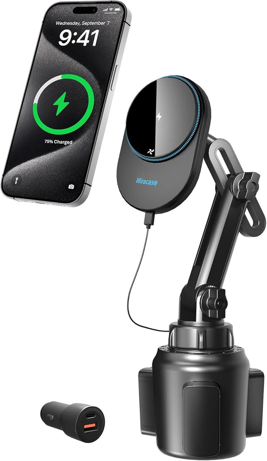 Miracase Magnetic Car Charger for iPhone 16/15/14/13/12 Series