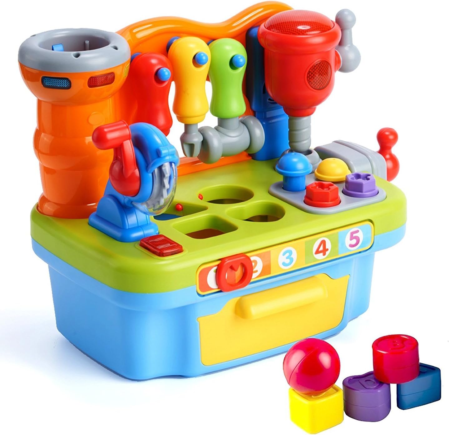 Woby Multifunctional Musical Learning Tool Workbench Toy Set