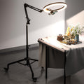 UBeesize Pro LED Ring Light Tripod with Phone Holder - Overhead Mobile