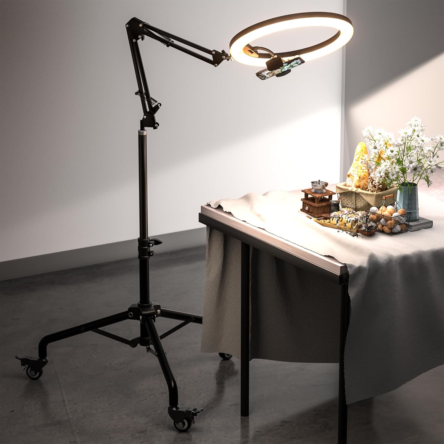 UBeesize Pro LED Ring Light Tripod for Video Recording & Streaming