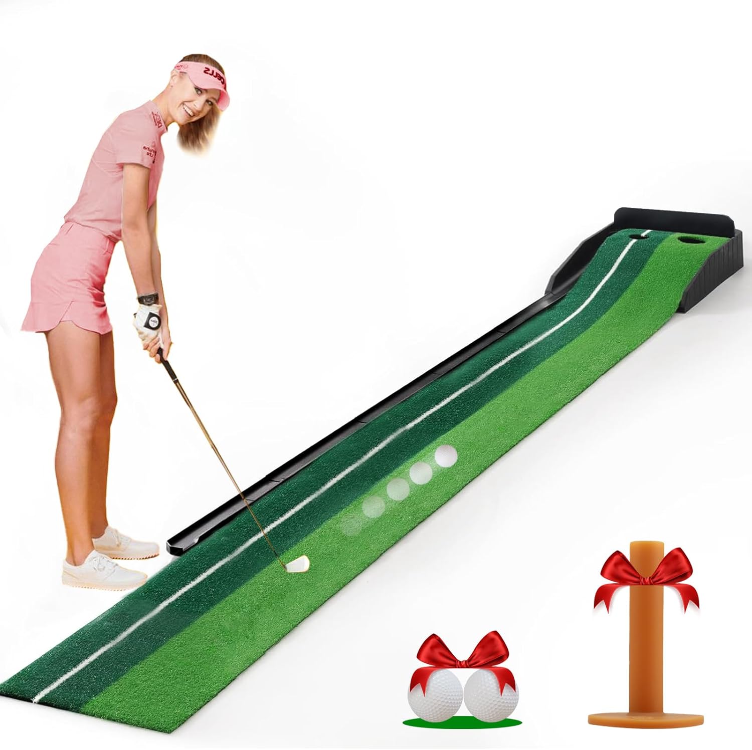 Yozoia Auto Ball Return Putting Green - Improve Your Golf Game!