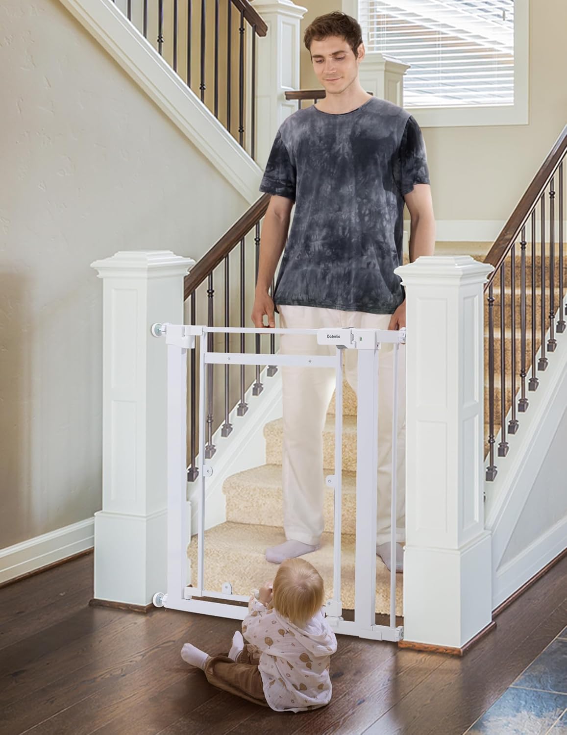 Babelio Clear Baby Gate: Modern Safety, Elegant Acrylic
