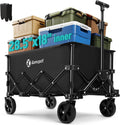 Collapsible Wagon on Wheels - Lightweight Foldable Utility Cart