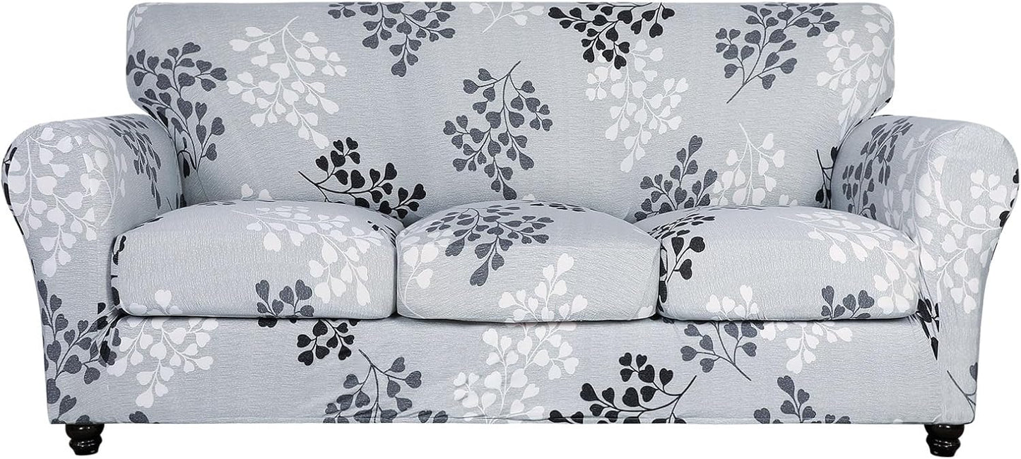 SearchI Stretch Sofa Cover with Floral Pattern for Living Room