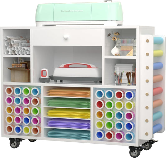 Craft Organization and Storage Cart for Cricut Machines