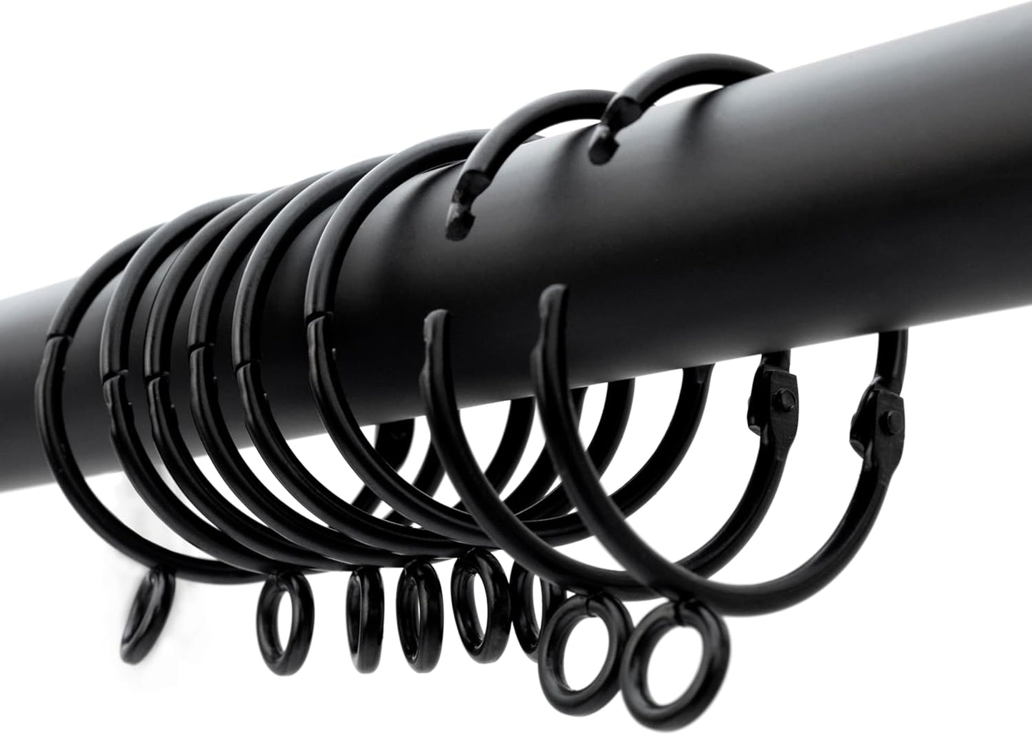 SOVKEY 25PCS 1.5 Metal Curtain Rings - Heavy Duty & Easy to Use
