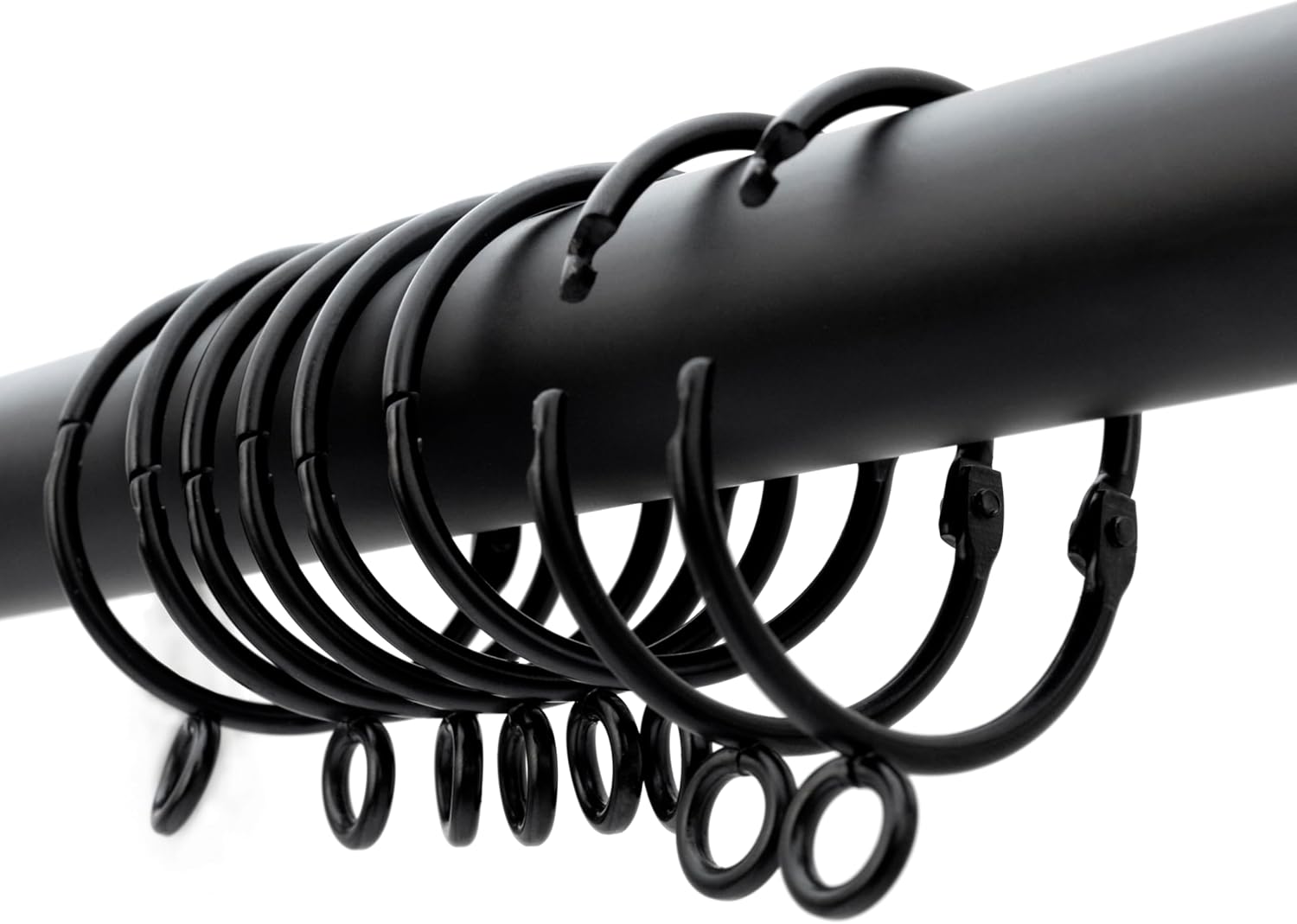 SOVKEY 25PCS 1.5 Metal Curtain Rings - Heavy Duty & Easy to Use
