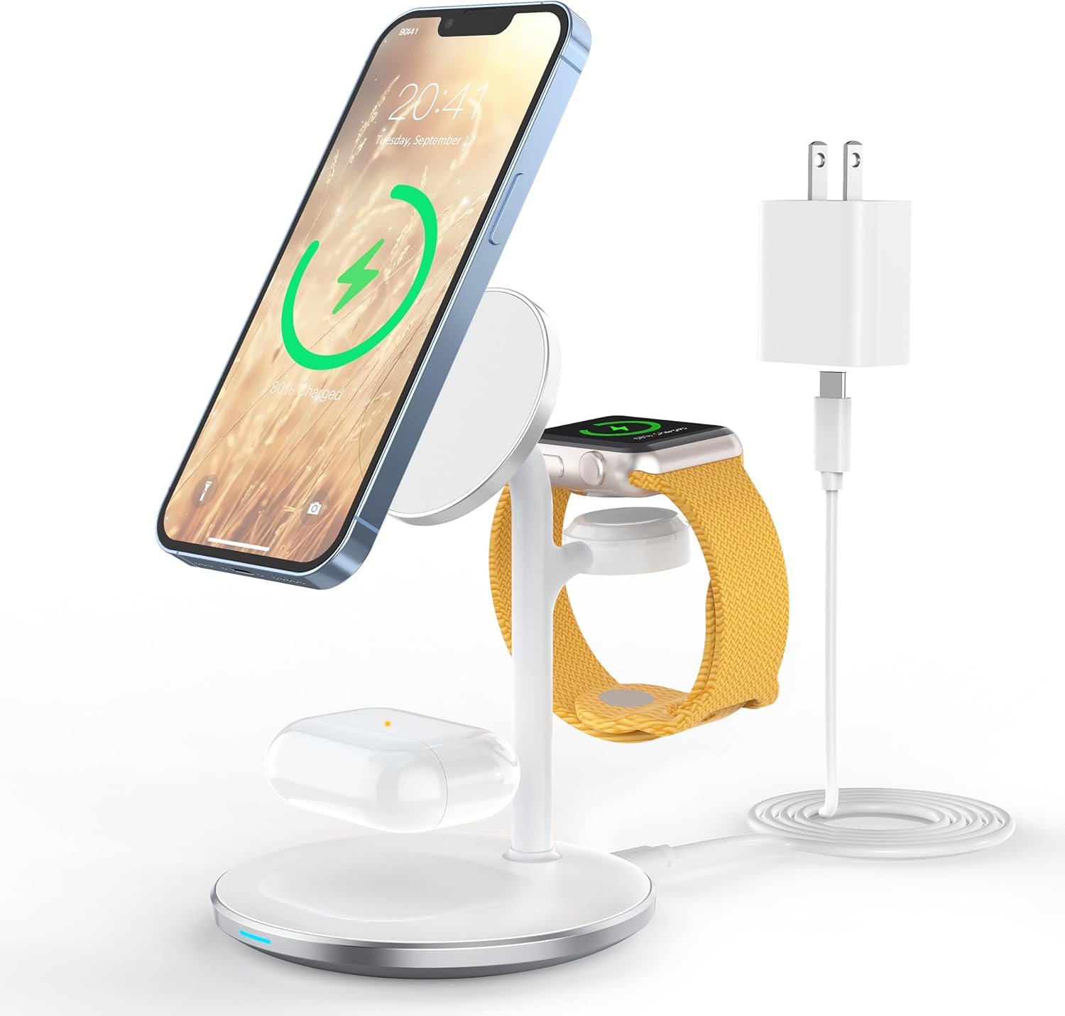 XooFly 3-in-1 Fast Wireless Mag-Safe Charger
