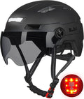ILM Adult Bike Helmet with USB Lights - Visible, Comfortable