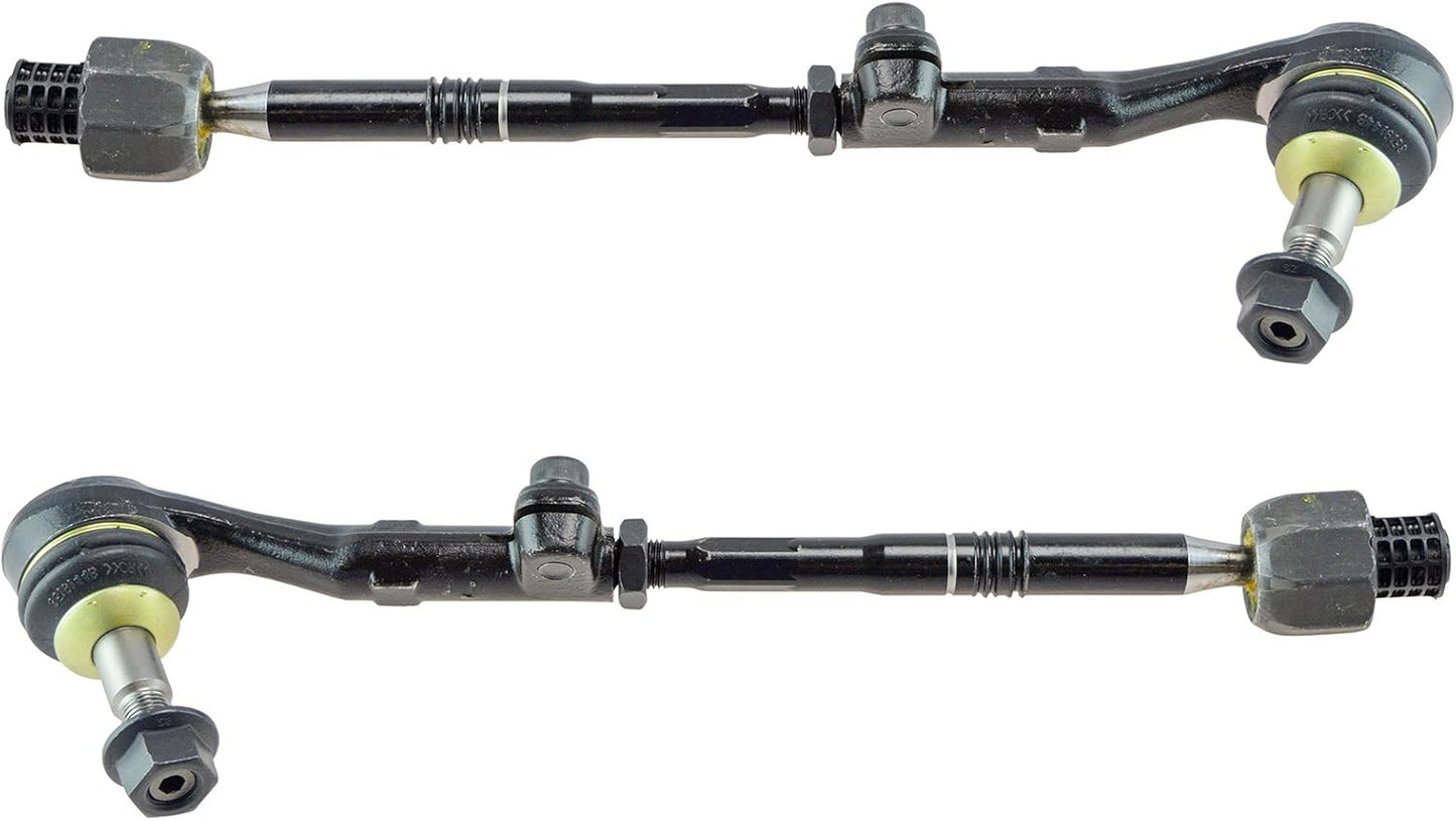 TRQ Front Inner and Outer Tie Rod Set for BMW 128i 135i 325i