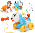 Baby Musical Puppy Toys - Educational Pull-Along Dog for Toddlers