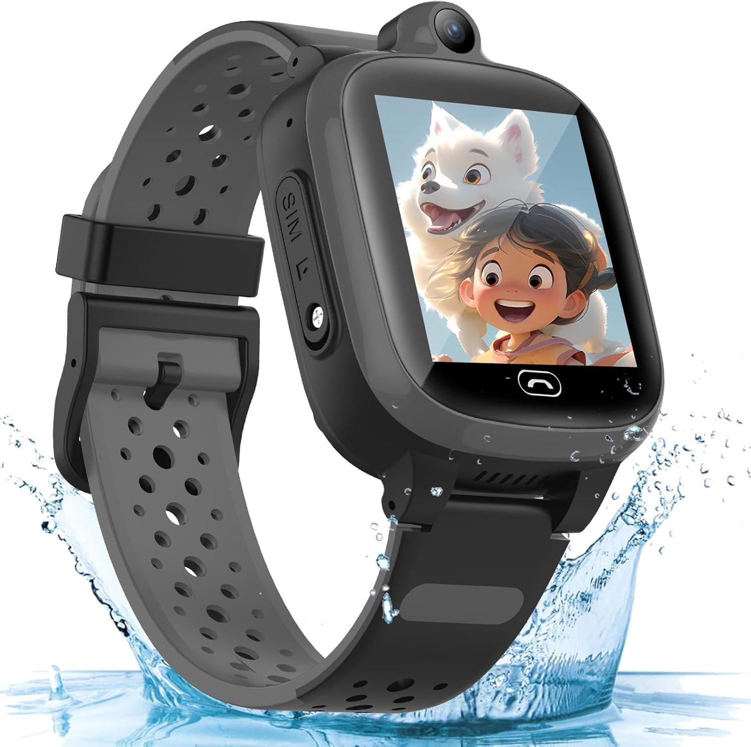 TEZILON 4G GPS Smart Watch: Real-Time Tracking & SOS