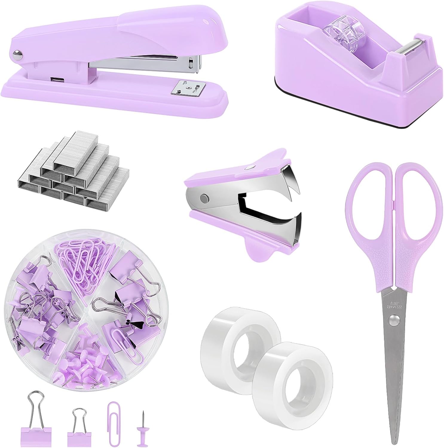 SKYDUE Purple Desk Set for Women