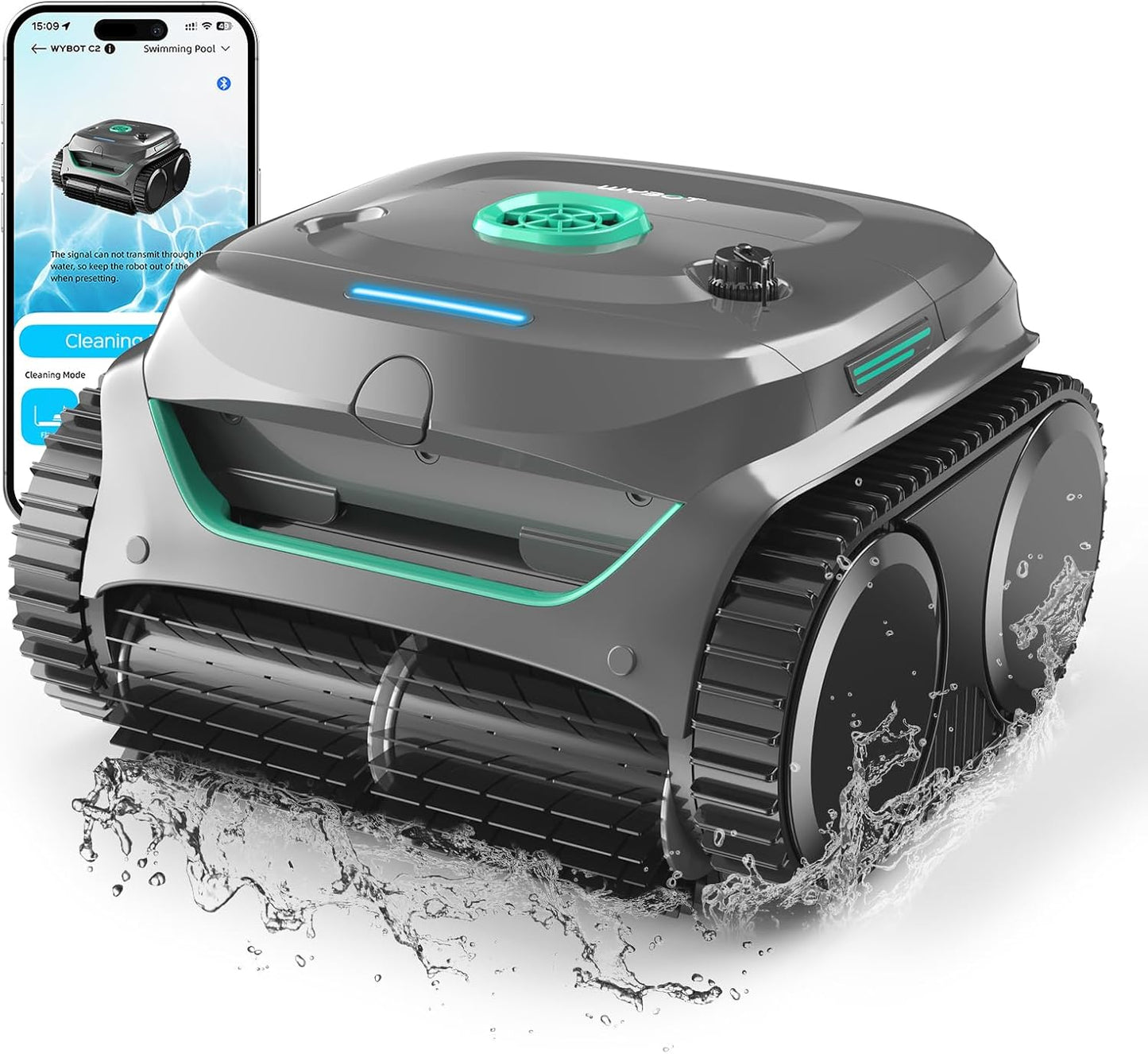 WYBOT C2 Cordless Robotic Pool Cleaner for Inground Pools
