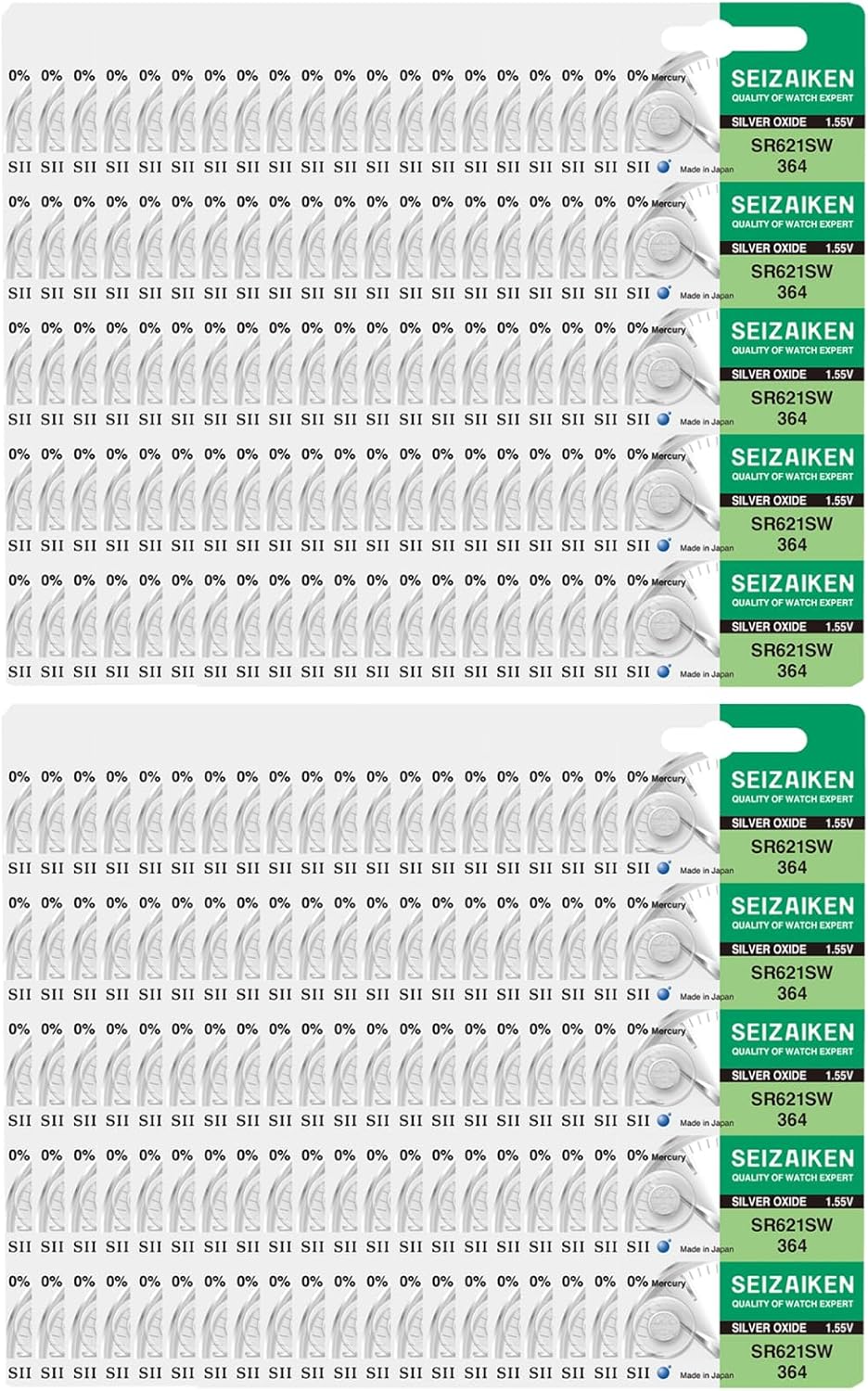 364 SR621SW Silver Oxide Watch Battery - 200 Count Pack