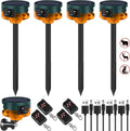Solar Outdoor Motion Sensor Alarm 2 Pack - Animal Deterrent