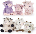 Tezituor 6 Pcs Small Sheep Stuffed Animals Set - Cute Lamb Plush Pack