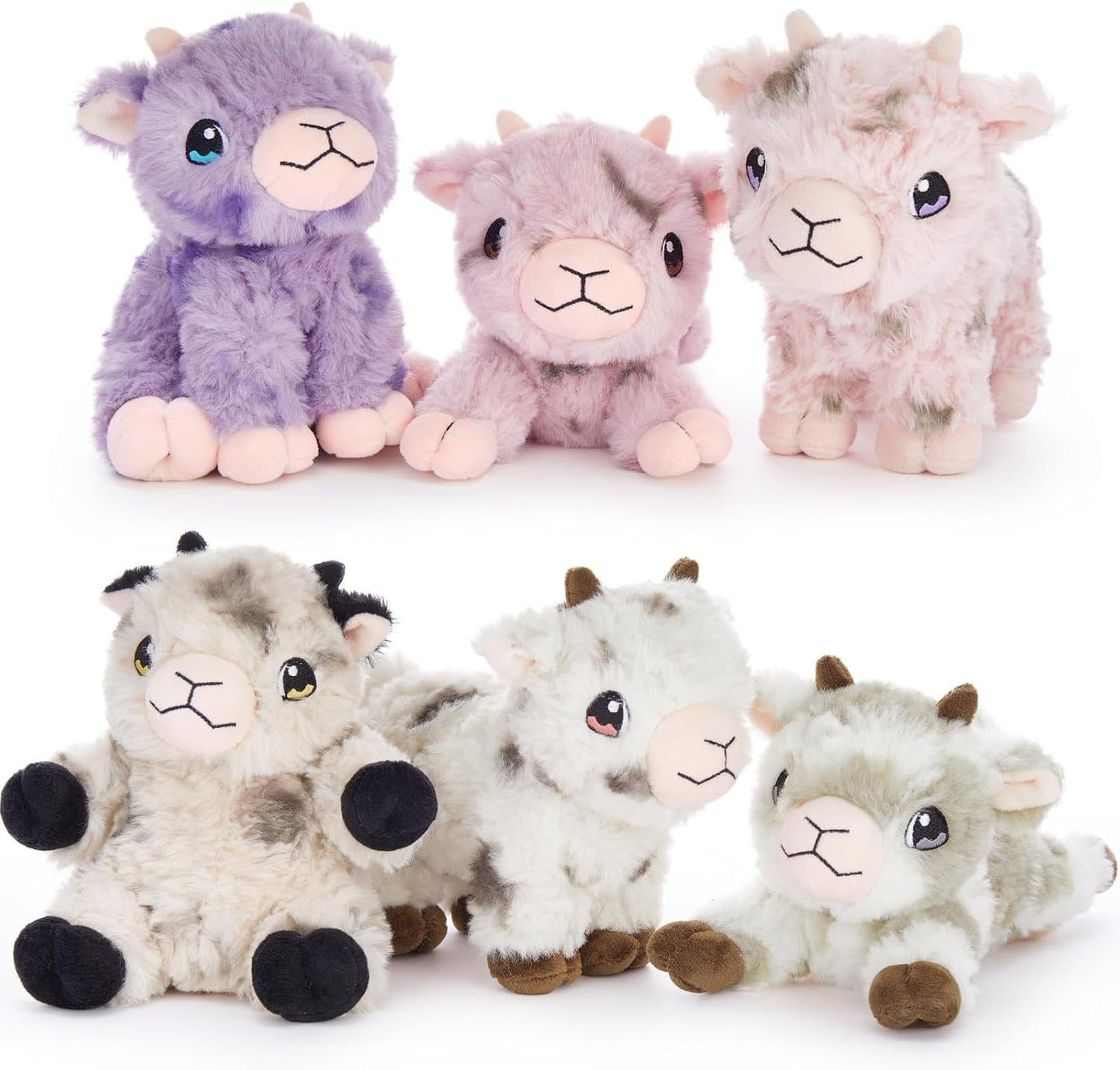 Cute Stuffed Lamb Plush Toy Set for Kids Birthday Parties