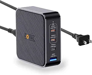 140W USB C Charger with 4 Ports for Fast Charging Devices