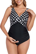 One-Piece Maternity Swimsuit with Front Cross - Flattering Fit