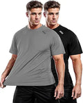 DRSKIN Men's Short Sleeve Athletic T-Shirt - Quick Dry UPF 50