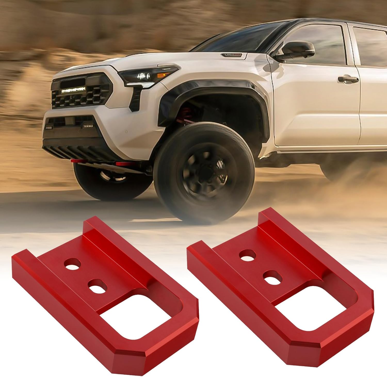 Tow Hooks for Tacoma 2024-2026 and 4Runner 2025-2026 in Red
