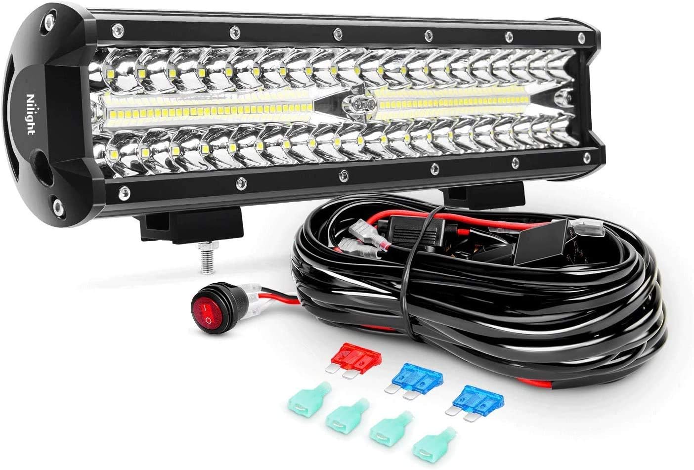 Nilight 12Inch 300W LED Off Road Lights for Trucks and Vehicles