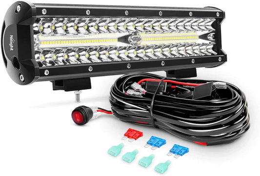 Nilight 12Inch 300W LED Off Road Lights for Trucks and Vehicles