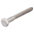 3/8 x 4 Stainless Lag Bolt (25-Pack) - Heavy Duty Wood Lag Screw