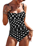 Ekouaer One Piece Swimsuit Ruched Tummy Control - Flattering Fit you