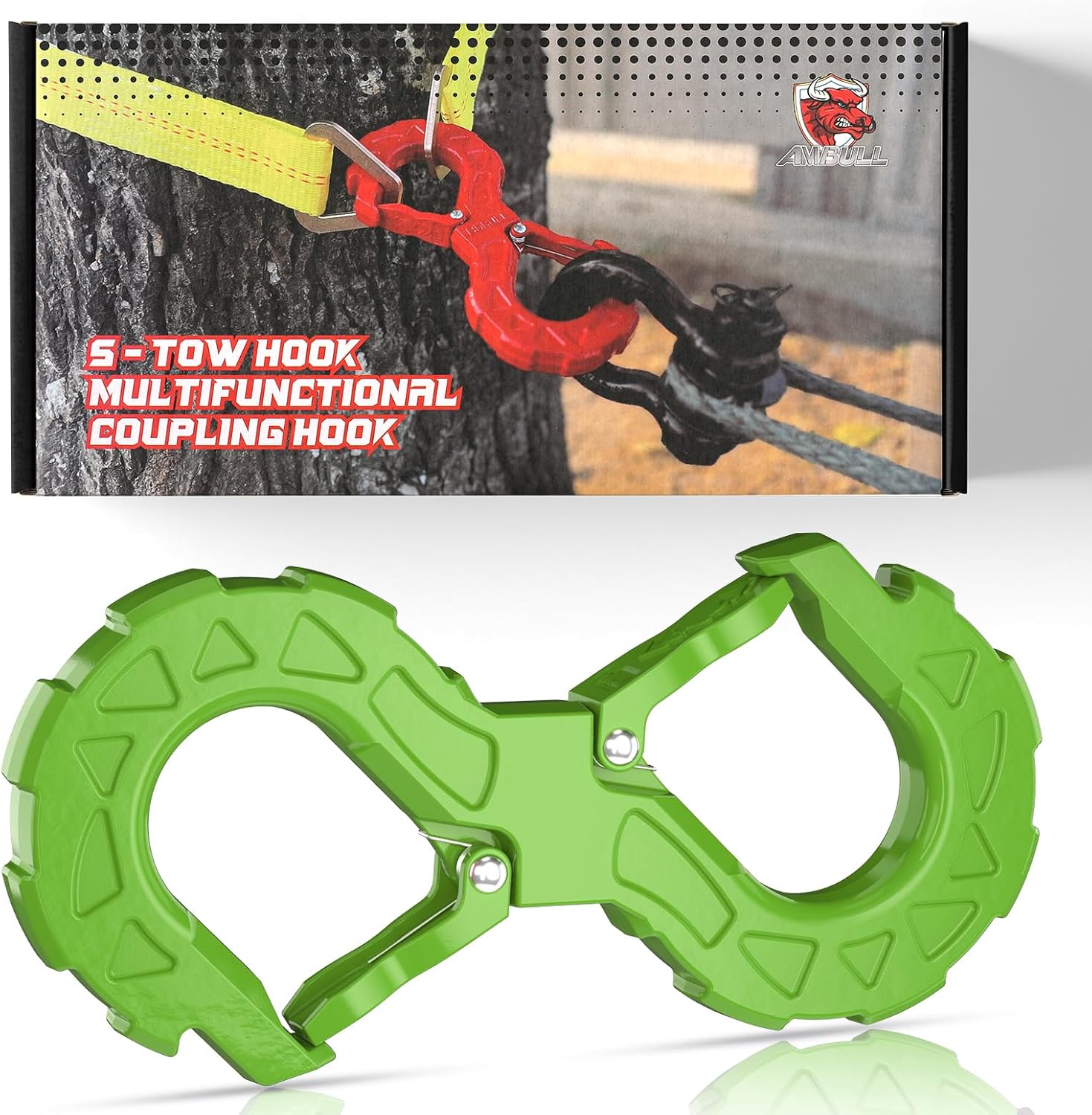 3/8 Tow Hook for Off-Road Recovery and Towing Shackle 33000 Lbs