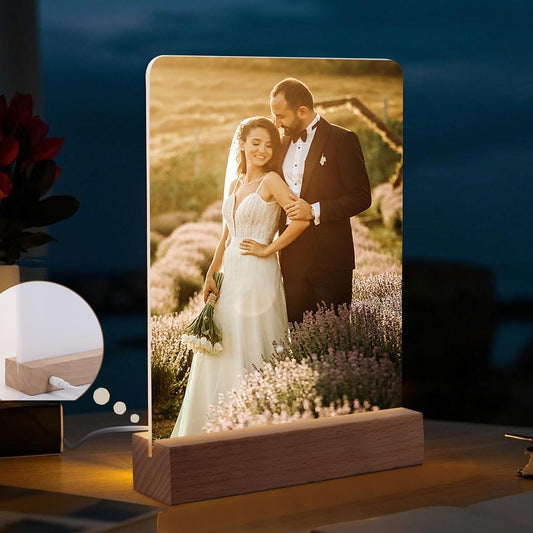 4 Pack 6 x 8 Sublimation LED Acrylic Photo Frames Night Lights