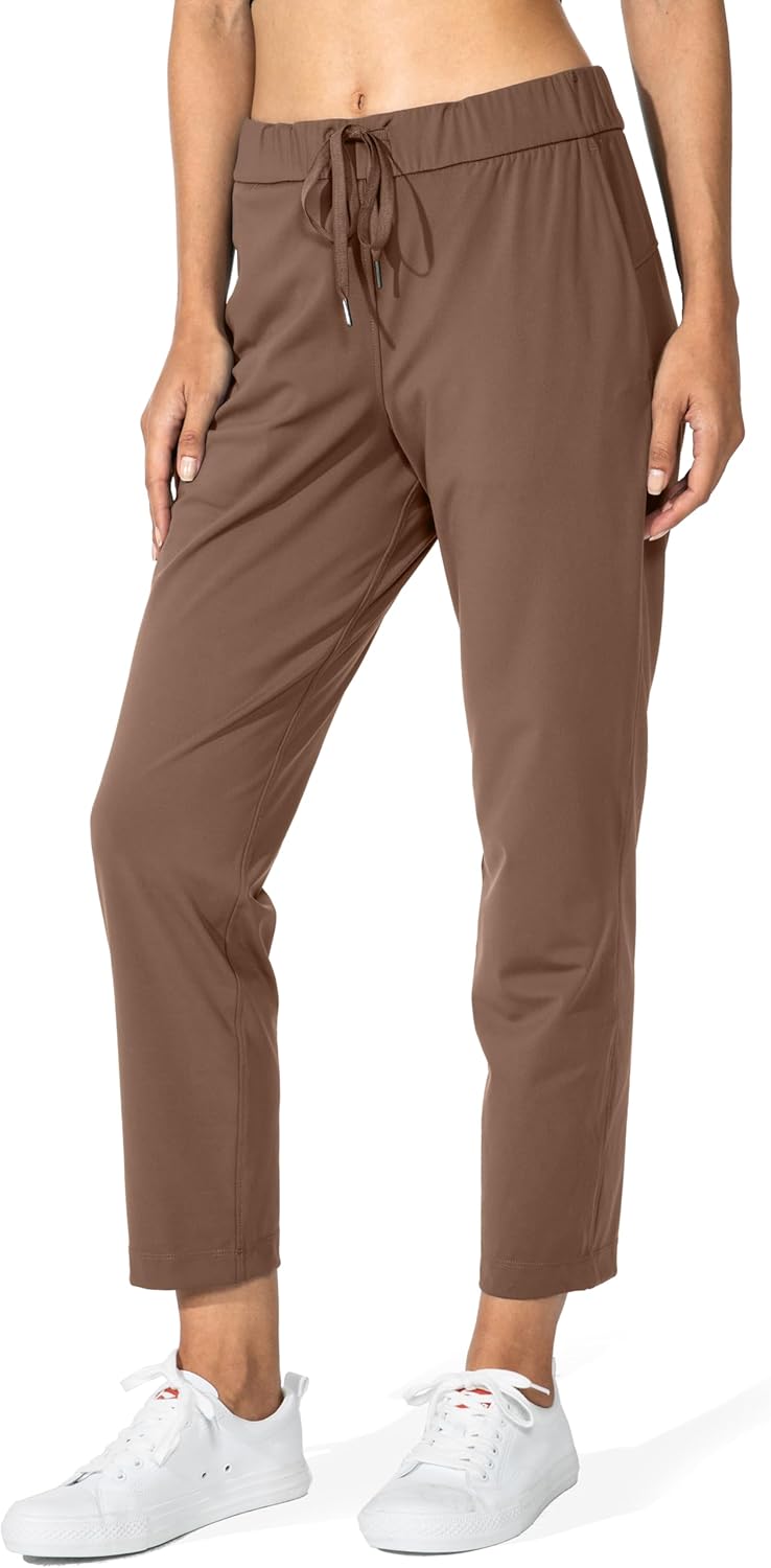 G Gradual Women's 7/8 Stretch Ankle Sweatpants with Pockets