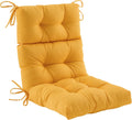 Outdoor High Back Chair Cushion - Water Resistant Tufted Comfort