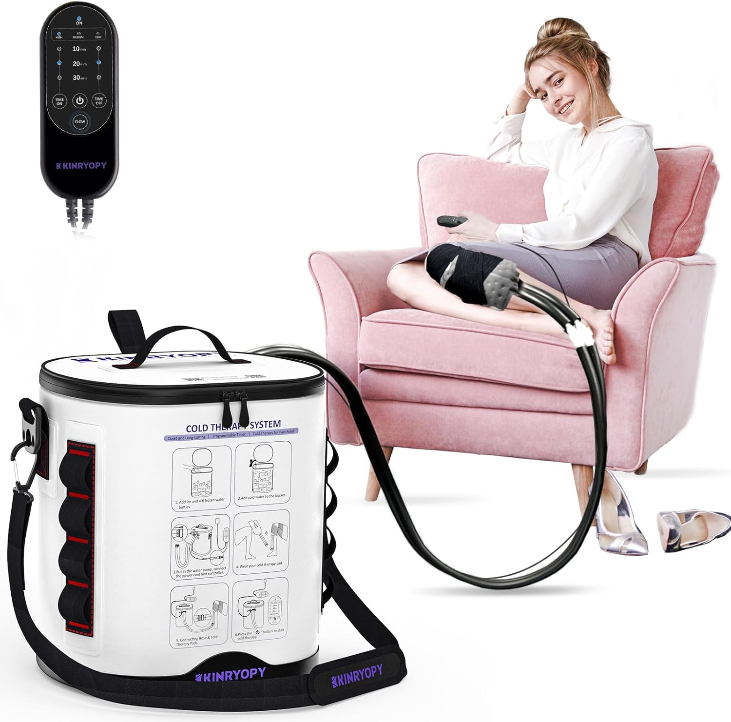 Cold Therapy Machine for Knee Recovery with Programmable Timer