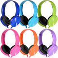 Kids Headphones Bulk 6 Pack for School Classroom Students - Durable