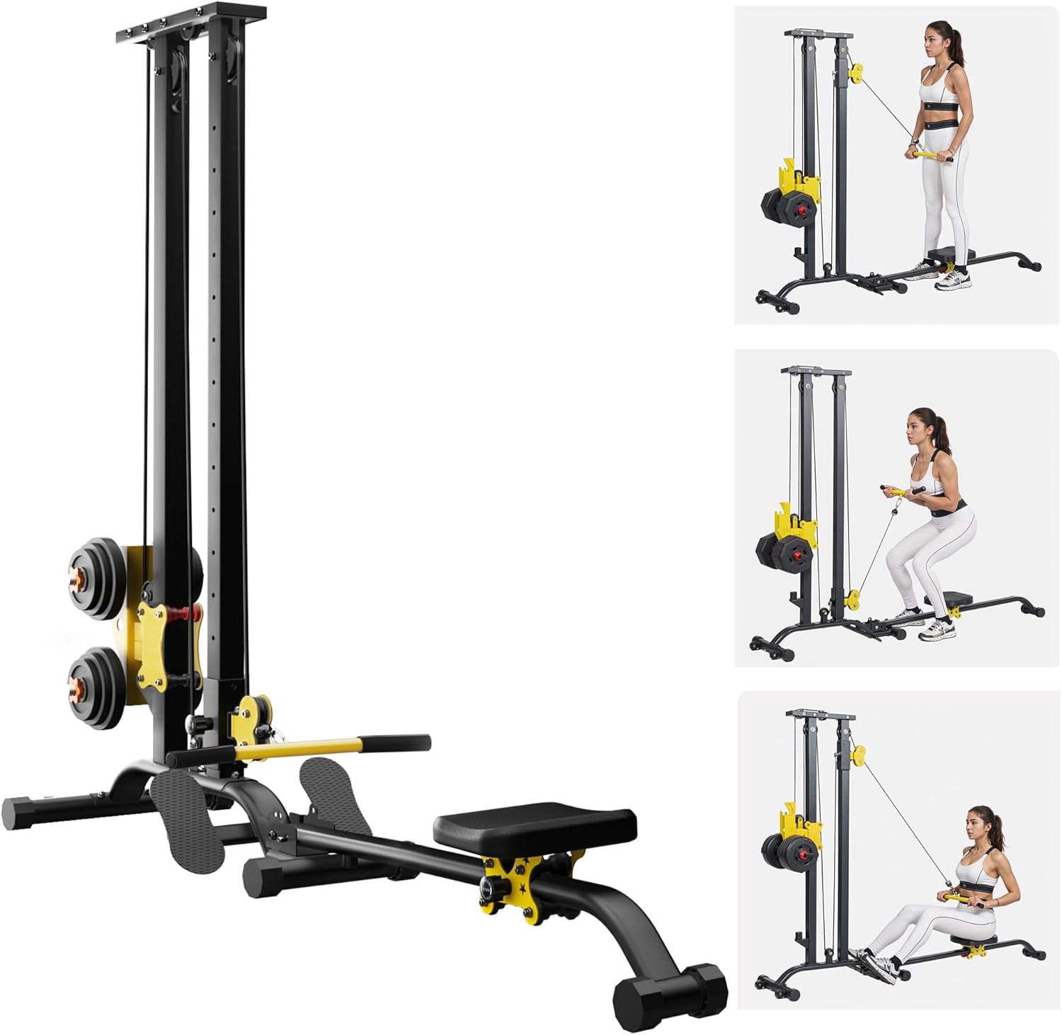 soges Foldable LAT Pull Down & Rowing Machine: Ultimate Home Workout Station