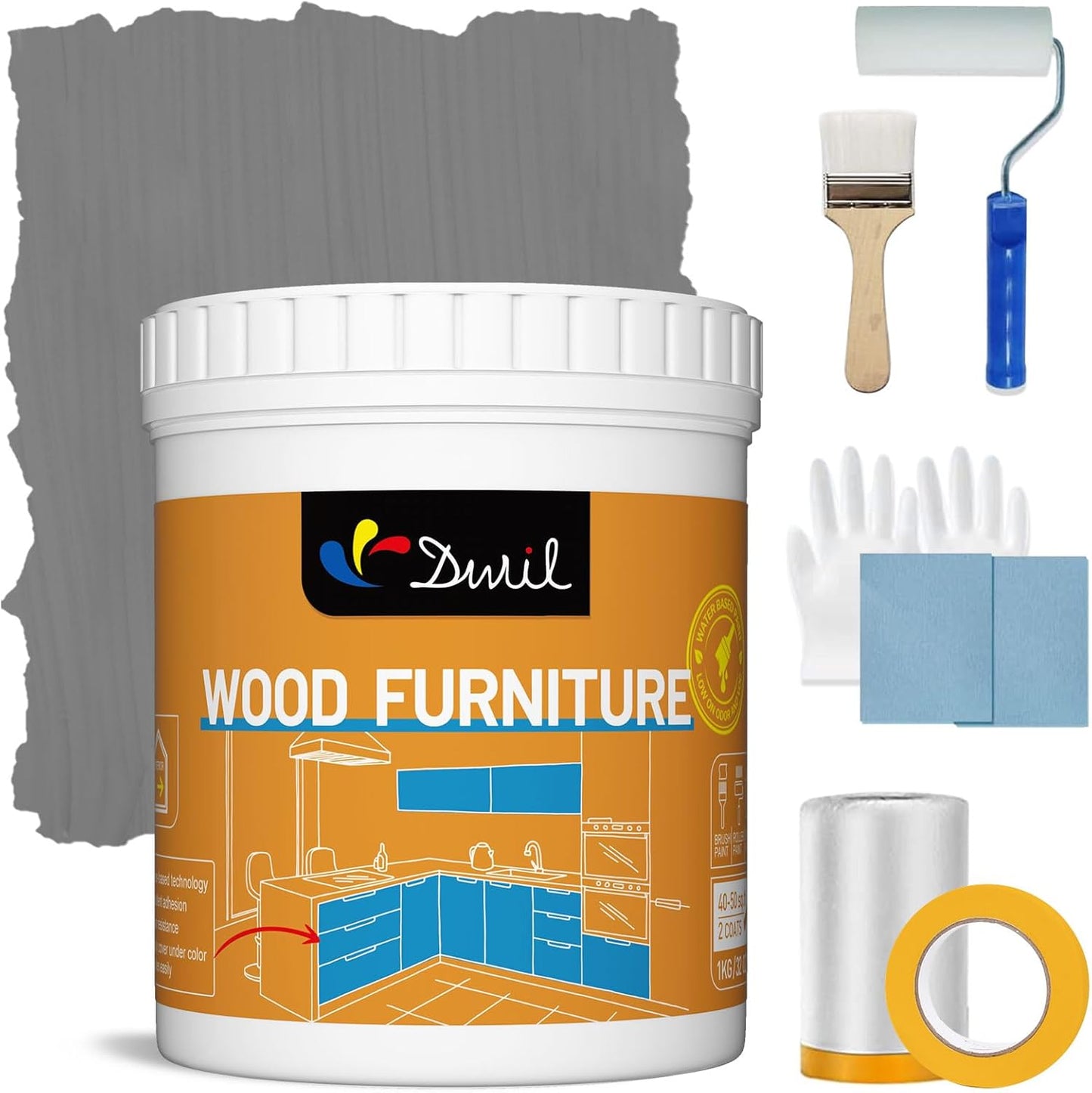 DWIL Acrylic Wood Paint for Furniture - Non-Toxic & Eco-Friendly
