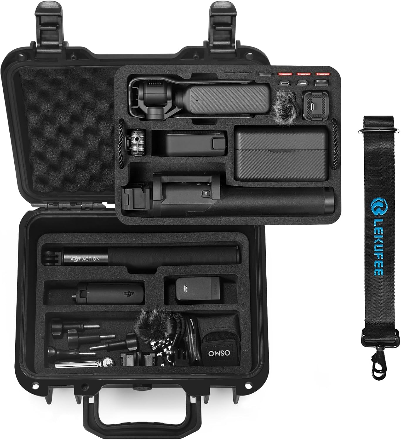 Lekufee Waterproof Hard Case for DJI Osmo Pocket 3 Accessories