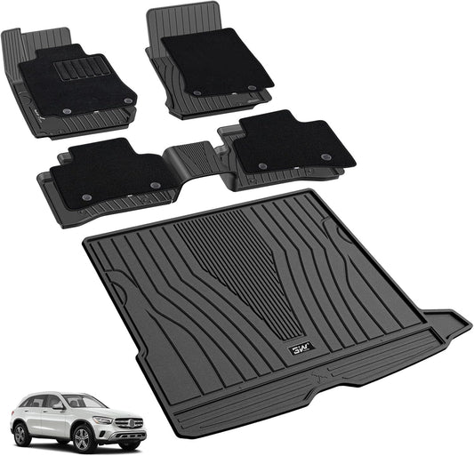 3W Floor Mats & Cargo Liner for Mercedez Benz GLC 2016-2022