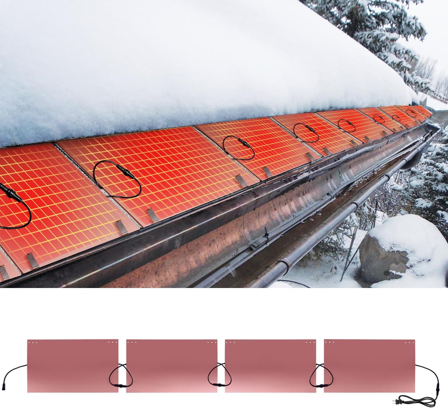 Roof Heat Metal Panel for Ice Dams and Snow Melting Solutions