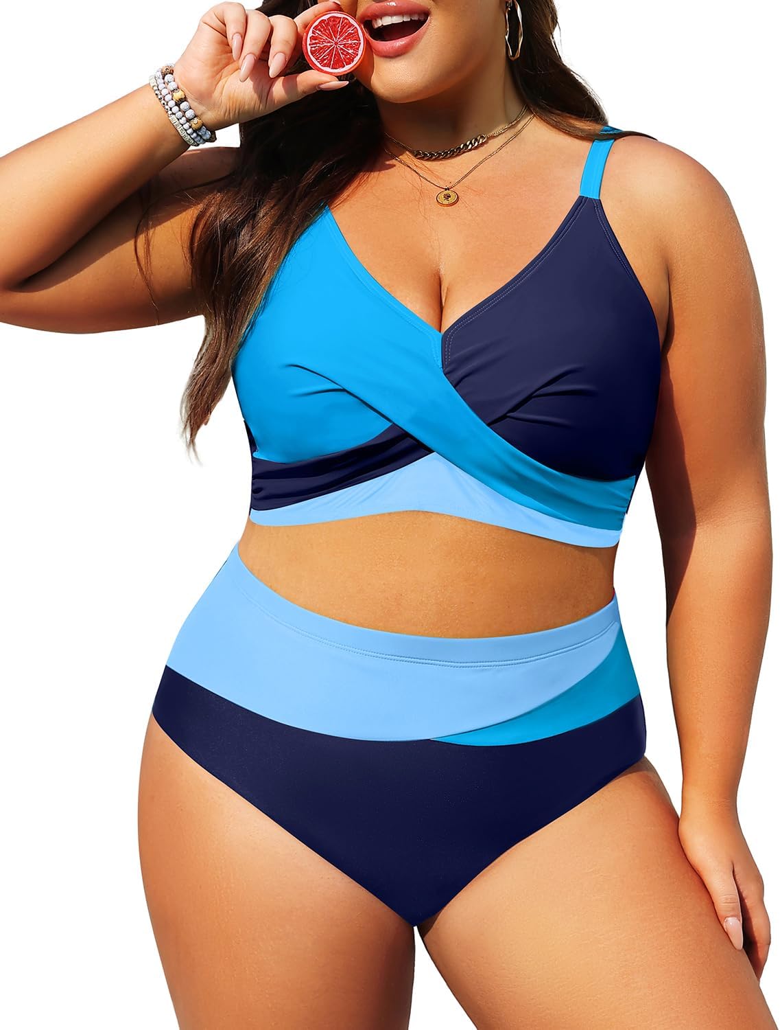 Tempt Me Plus Size Two Piece Swimsuit for Stylish Comfort