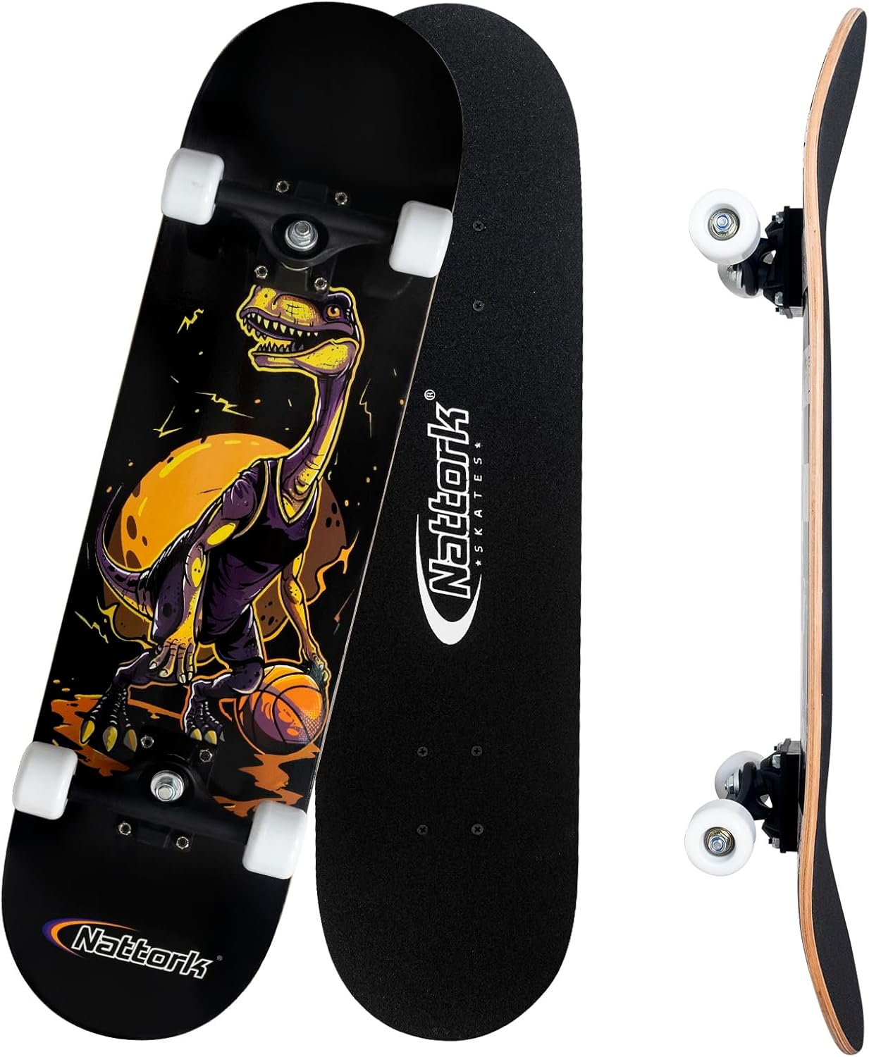 31 Inch Complete Skateboard for Beginners and Pros Alike