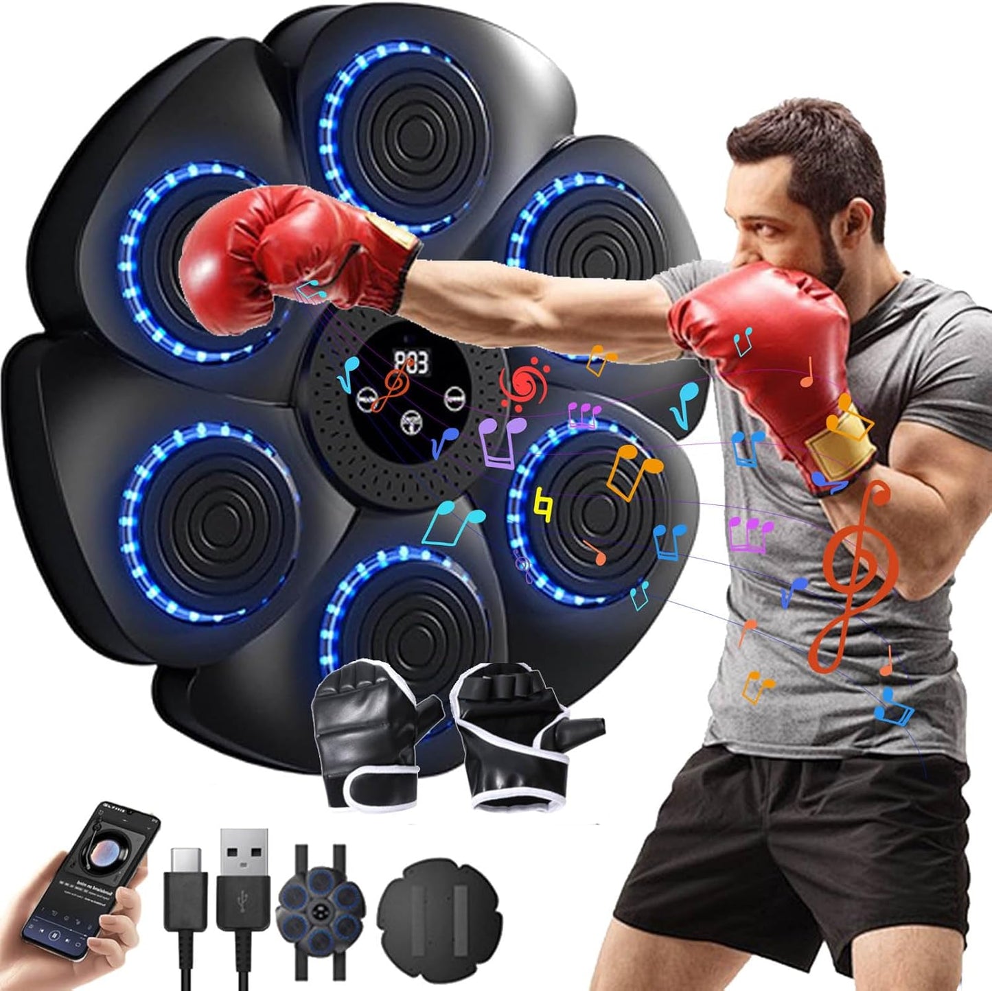 Smart Bluetooth Boxing Music Machine - Level Up Your Workouts!