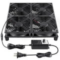 Wathai 120mm x 4 Router TV Box Fan - Big Airflow with Speed Control