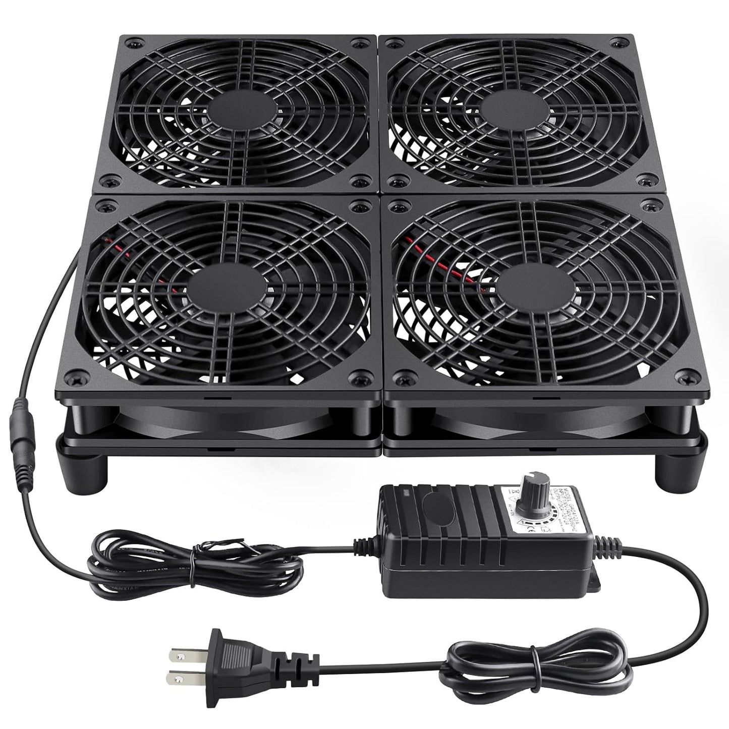 Wathai 120mm x 4 Router TV Box Fan for Efficient Cooling