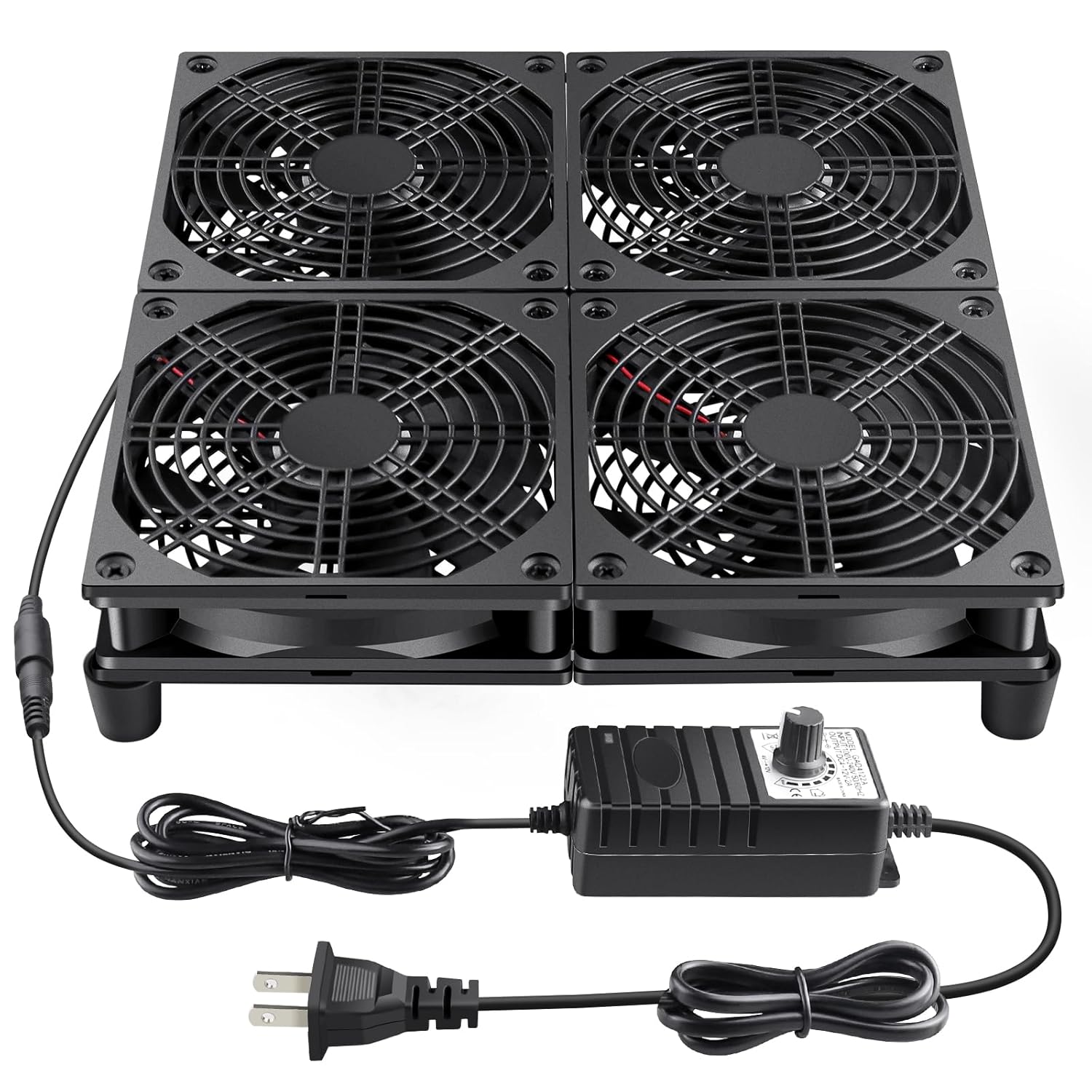 Wathai 120mm x 4 Router TV Box Fan for Efficient Cooling