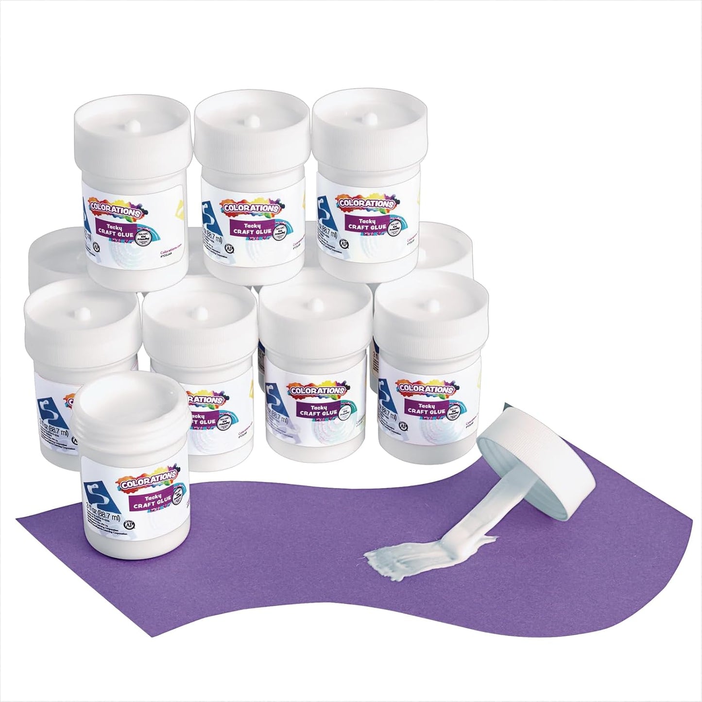 Colorations Tacky Craft Glue Classroom Pack for All Your Projects
