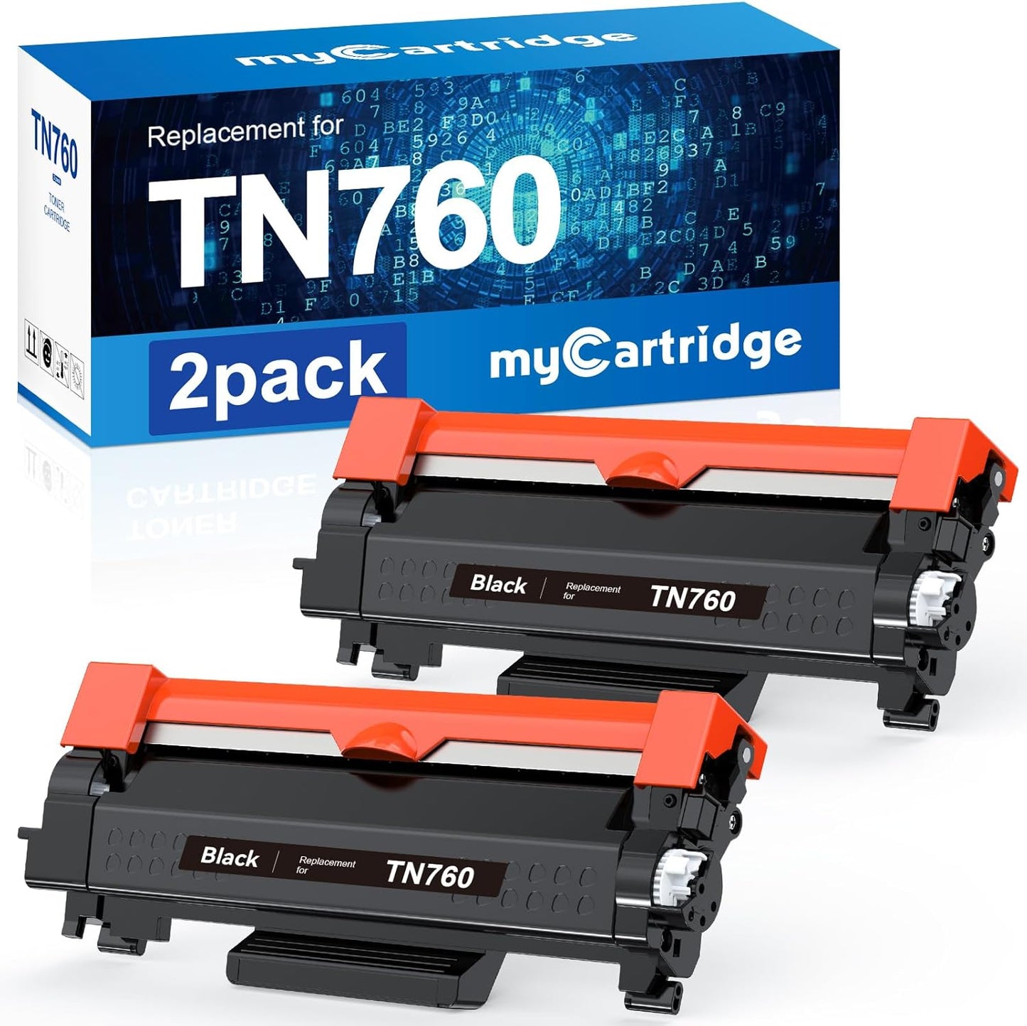 Toner Cartridge 2Pk for Brother Printers