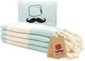 Turkish Hand Towels Set of 4 - Quick-Dry Decorative Hand Towels
